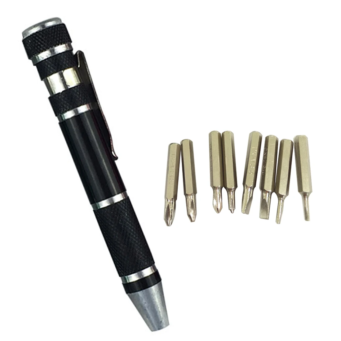 

Multifunction 8 in 1 Aluminum Precision Pen Screwdriver Set Kit Repair Tools for Mobile Phone Repair Screwdriver Hand Tool Set