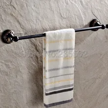 Черный Масло втирают латунные аксессуары для ванной комнаты настенный один держатель для полотенец Держатель для полотенец Lba461