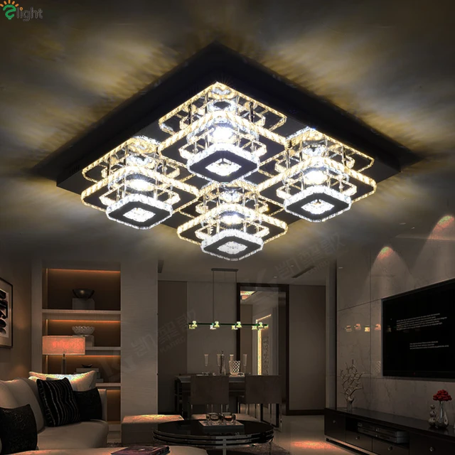 Modern Dimmable Led Chandeliers Lighting Re Crystal Living Room Modern Dimmable Led Chandeliers Lighting Re Crystal Living Room Ceiling Chandelier Lights Bedroom Fixtures