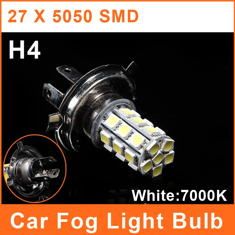 Светодиодный светильник для автомобиля H4 27 5050 SMD 4 86 Вт 12 В белая лампа | Автомобили