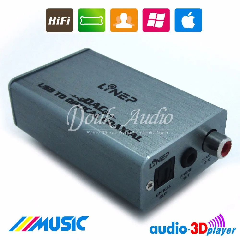 DAC ASIO звуковая карта цифровой декодирование USB в оптический/коаксиальный выход