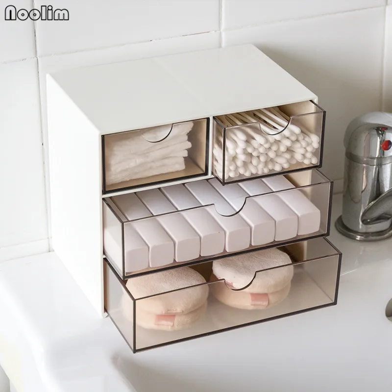 NOOLIM японский стиль креативный ящик для хранения офисных украшений для мусора, Настольный ящик для хранения ватных палочек косметический Органайзер