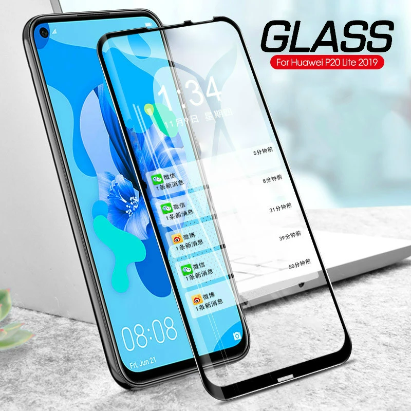 

Screen Protector For Huawei P Smart Z P30 P20 Lite Mate30lite Nova5 9H Full Cover Tempered Glass for Huawei Y9 Prime Y6 Pro 2019