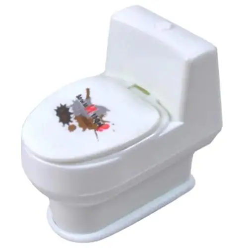 RCtown белый кричащий носик Туалет форма шалость игрушка - Цвет: White toilet