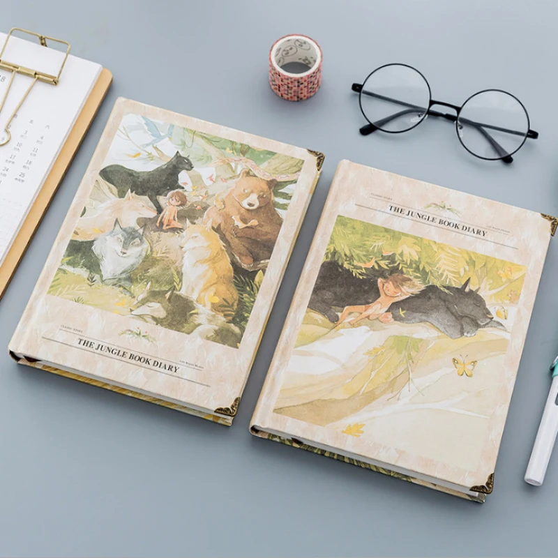 Винтажный блокнот Wolfboy Forest Friends цветная бумага в твердом переплете дневник книга