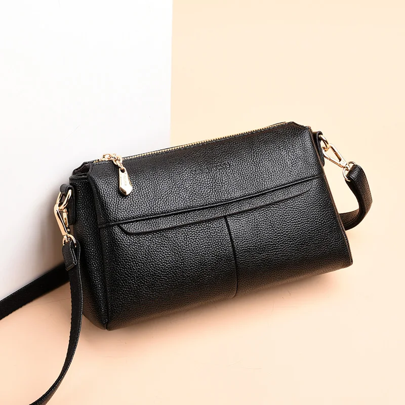 

2019 Luxury small shoulder bag for women messenger bags ladies retro Business Genuine leather handbag purse female crossbody bag