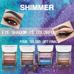 Новые 5 цветов блеск глаз Макияж Палитра Перламутровые тени для век Pallete стойкие блестки водонепроницаемые тени для век