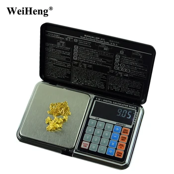 

6 in 1 multifunction Digital Jewelry Diamond 200g 0.01g Gold Pocket Scale Balance Weights Electronic Scales Precision