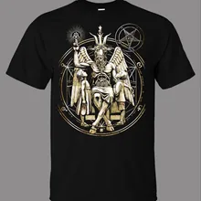 Baphomet Satanic Футболка-Прямая от Stockist горячая Распродажа Мужская футболка Мода новейший топ с буквенным принтом Футболка размера плюс