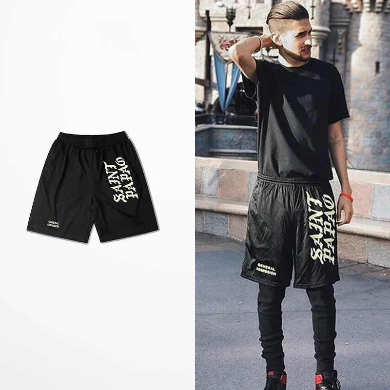 I Feel Like Pablo, мужские повседневные шорты, весна-лето, новые шорты, дышащие, сетчатые, святой Пабло, папао, шорты, Kanye West