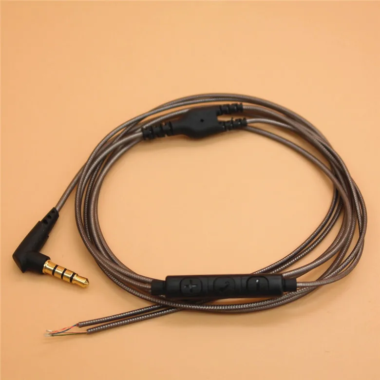 10 шт. Высокое качество 3 5 мм кабель наушников Позолоченные с HD Mic для аудио DIY