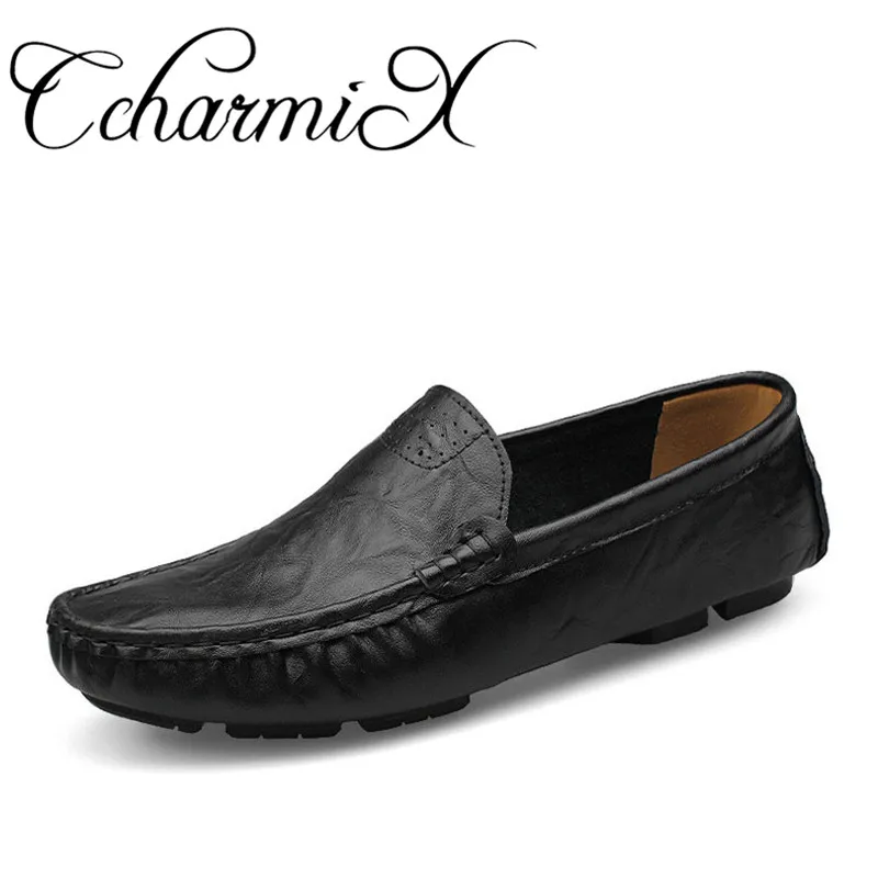

Plus Size 38-50 Slip on Genuine Leather Handmade Mens Loafers Men Casual Moccasins Male Office Shoe Loafers Zapatos Hombre