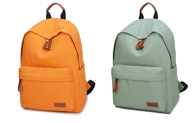 Scione Женский мини-рюкзак для путешествий, сумки для женщин, одноцветная Повседневная Холщовая Сумка, школьные сумки для девочек-подростков