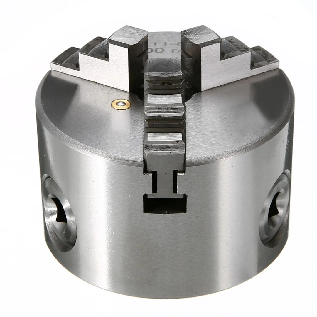 1Set K11-80 3 Jaw Metal Lathe Chuck Self-centering Manual Chuck Lathe Parts For K11A K11C K11D