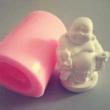 Китайский будда силиконовые мыло формы свеча формы силиконовые формы 3D формы свеча