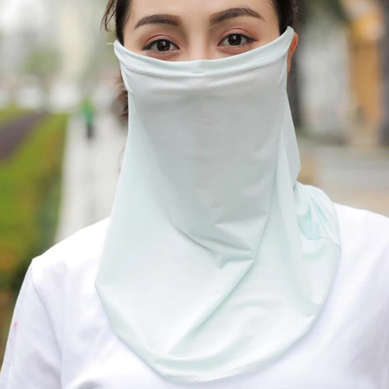 

Lightweight Face Mask Sun Protection Mask Outdoor Riding Masks Protective Face Mask Scarf Ice Silk