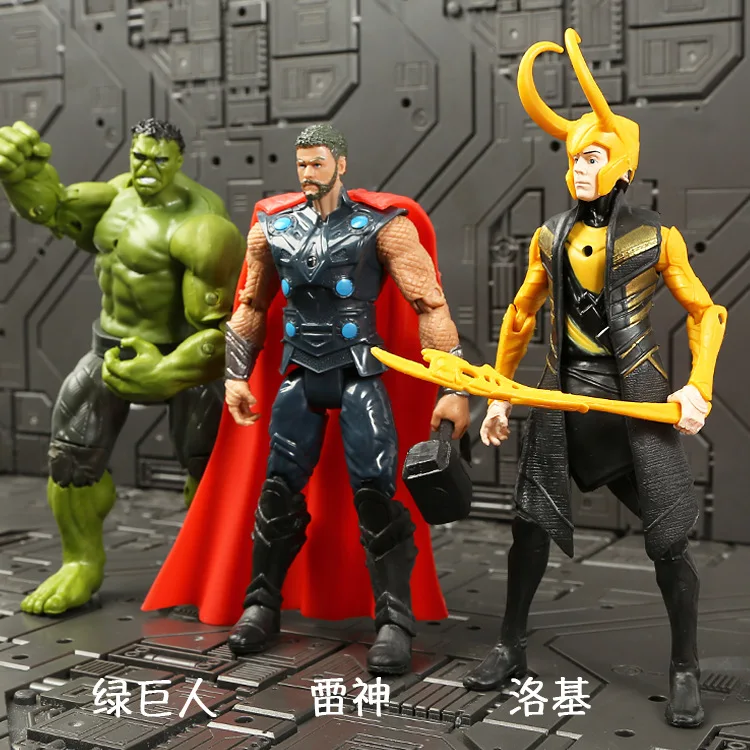 Marvel Avengers 3 infinity war Movie Anime Super Heros Captain America Ironman thanos hulk thor Superhero Action Figure Toy he man toys