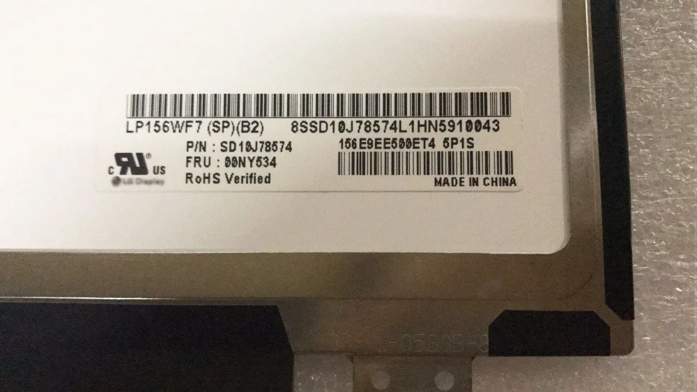 ЖК-дисплей с тачскрином для Lenovo THINKPAD T560 40 контактов 15 6 &quotIPS Pnael Matrix LED 00NY534 SD10J78574 35