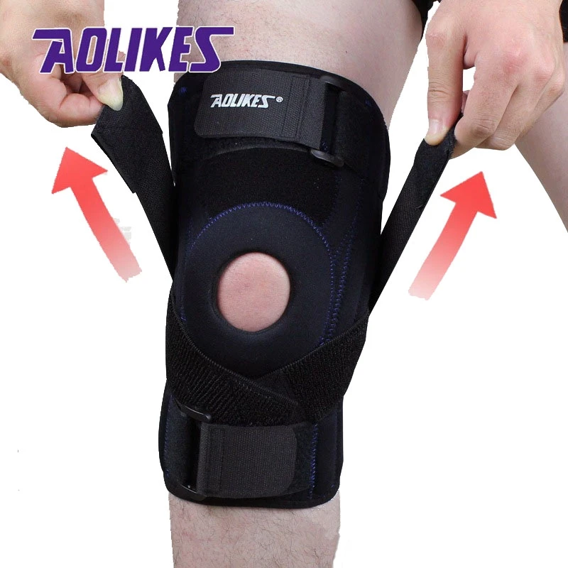 Prix pour AOLIKES 1 pièce Professionnel genou pad Ménisque blessure protetor de joelho soutien Sports De Sécurité genouillère rodilleras tactique brace Prix pour AOLIKES 1 pièce Professionnel genou pad Ménisque blessure protetor de joelho soutien Sports De Sécurité genouillère rodilleras tactique brace