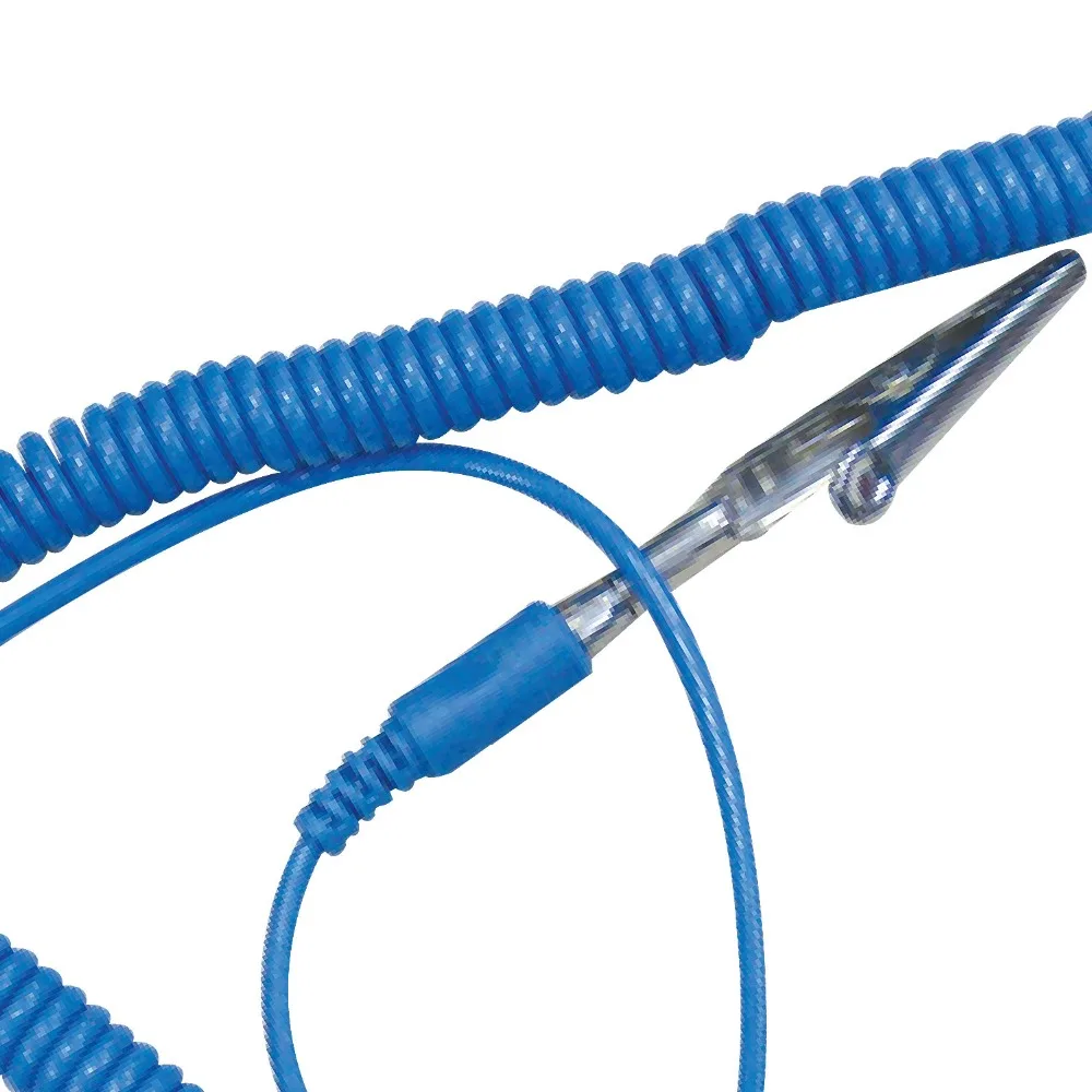 Регулируемый Антистатический браслет электростатический ESD discharge Cable многоразовый ремешок на запястье с заземлением