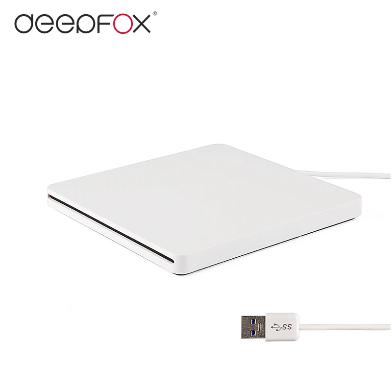 Super Slim External Slot in DVD RW Enclosure USB 3.0 Case 9.5mm SATA For Optical Drive laptop Macboo