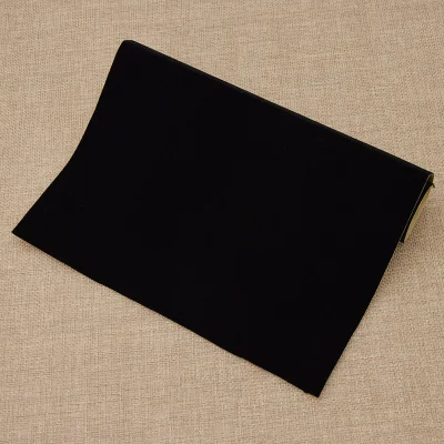 Классический Стиль самоклеющиеся фетровые бархатные флокированные лайнеры Ткань DIY стикер для рукоделия мебельная поверхность ювелирные изделия защитный ящик - Цвет: Black