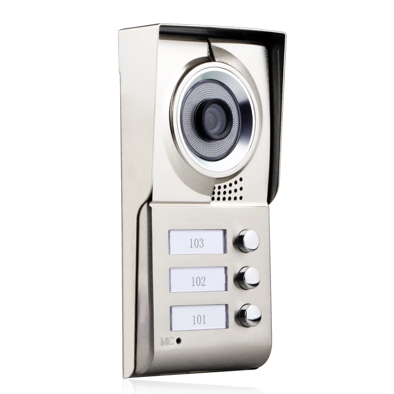 Yobang безопасности 3 квартира приложение управление 7 дюймов монитор Wi Fi Беспроводной видео телефон двери дверной звонок Speakephone камера домофон комплект