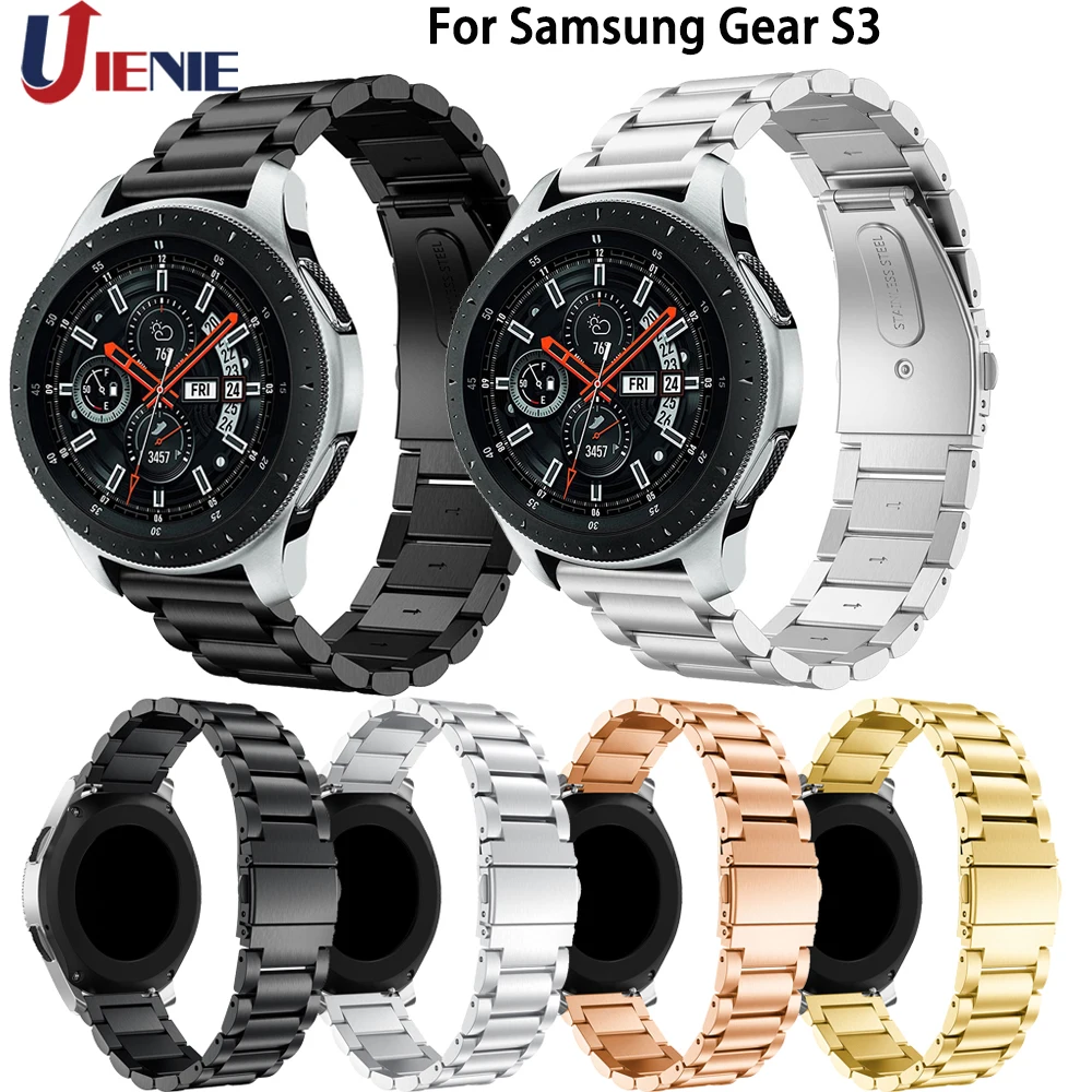 Ремешок из нержавеющей стали для samsung gear S3/Galaxy Watch 46 мм Smart Watch Band 22 мм браслет для huawei Watch GT