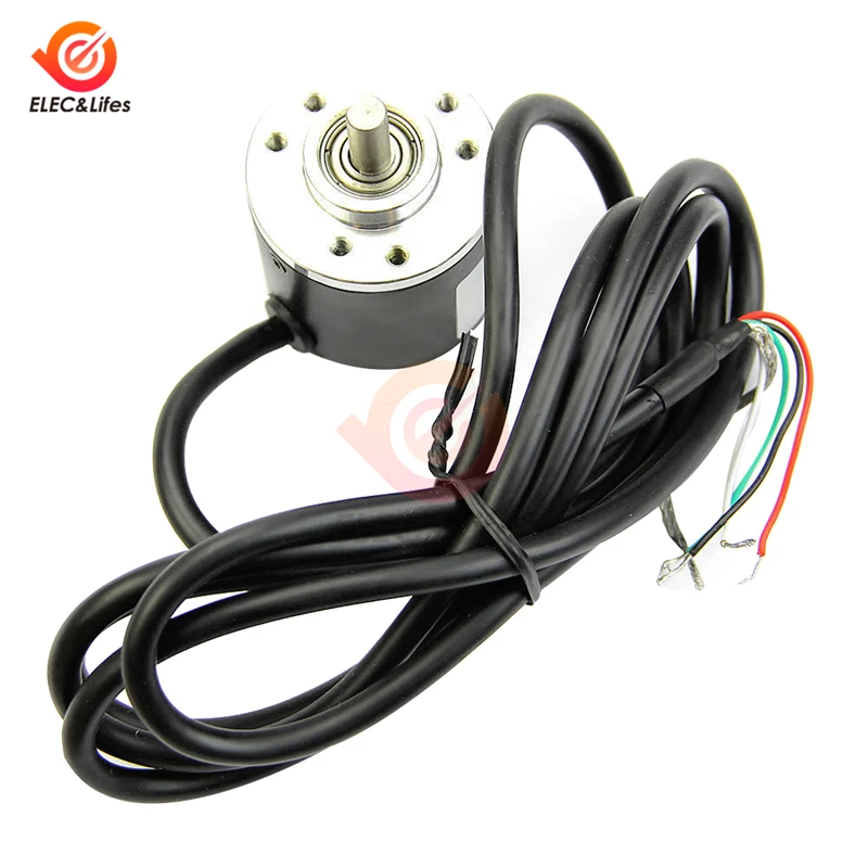 

600 Pulse Incremental Optical Rotary Encoder AB Two-phase 6mm axis 600P / R5V-24V pluse circuit NPN open collector output type