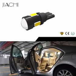 Jiachi 10 X Авто ВОДИТЬ Автомобиль Освещение T10 W5W 194 Светодиодные лампы 5730smd 6 фишек с объектив проектора автомобиль купол чтение Магистральные