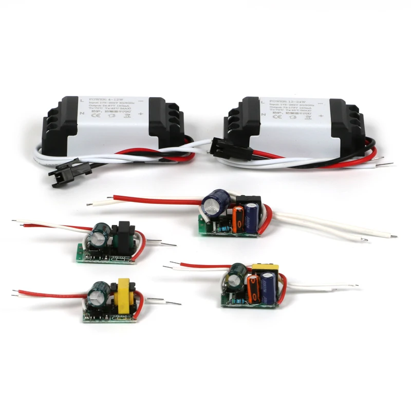 

LED Driver Lamp Power Supply 300mA Output 3W 7W 9W 12W 24W 30W 36W Automatic Voltage Control Lighting Transformers For LED Light