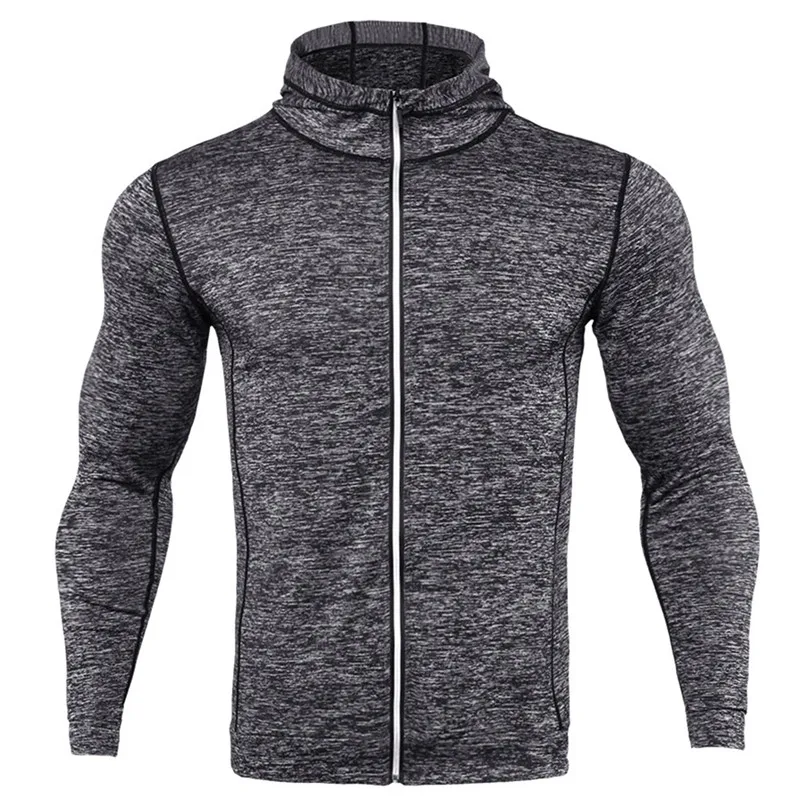 Men's quick-drying jacket tight breathable warm jacket autumn and winter running clothes fitness clothing long-sleeved sweater  (19)