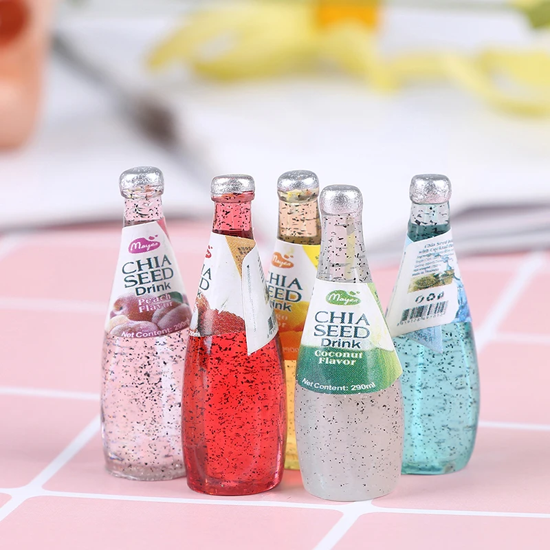 

Resin 1/12 Miniature Food Fruit Bottle Simulation Drinks Model Toys Fruit Drink Play Doll Food Dollhouse Kitchen Toys