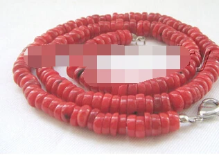 

huij 004786 Beautiful 8mm red coral necklace