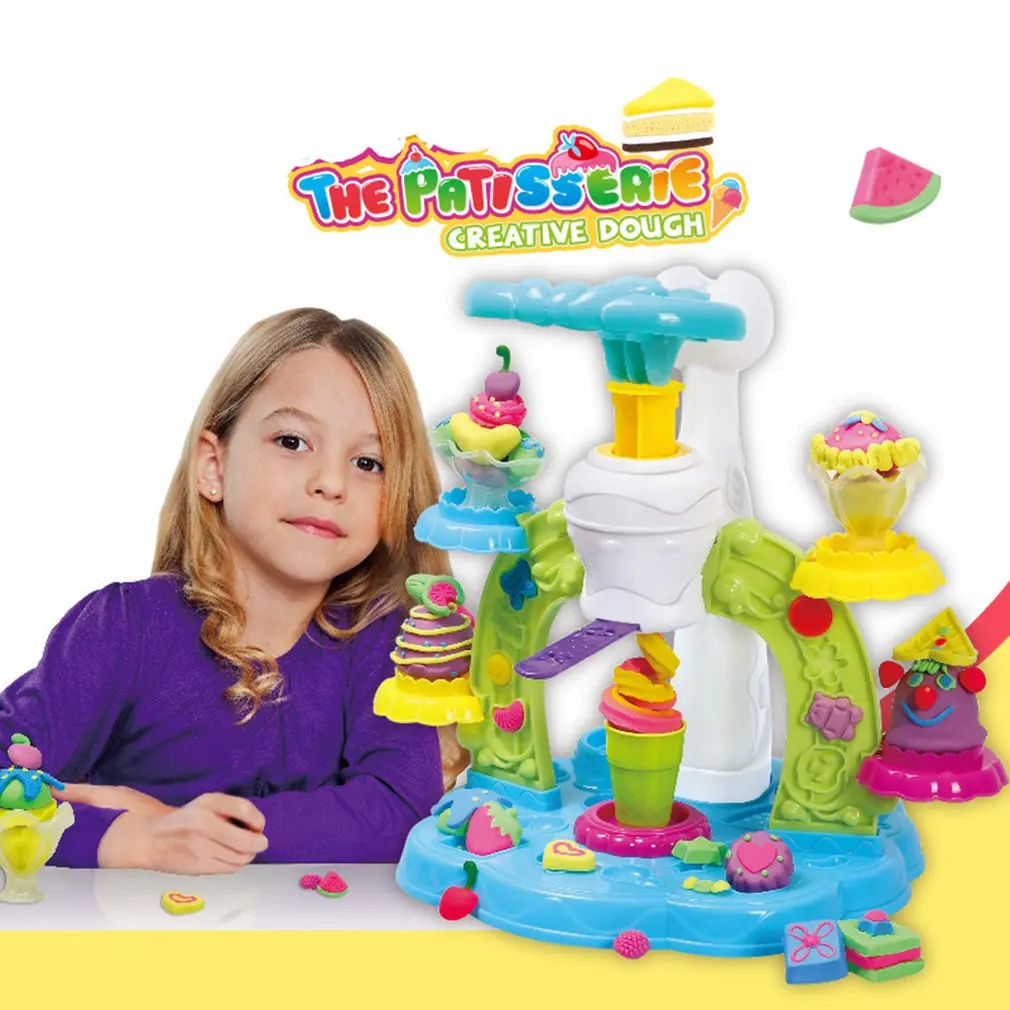 

DIY 3D playdough plasticine clay suit set mold intelligent parent-child interactive children's toys