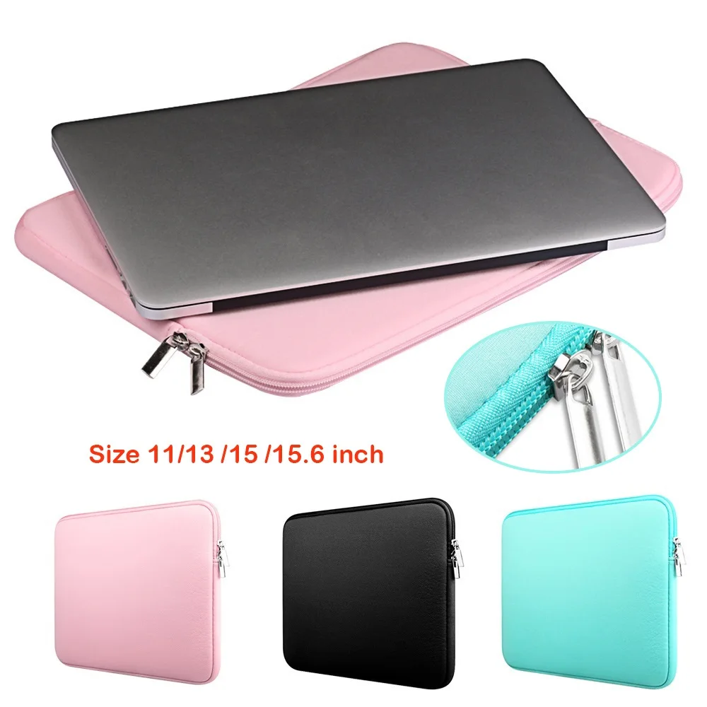 Elisona Carrying Storage Protective Laptop Sleeve Cover Skin Pouch Bag Case for MacBook Mac Book Pro Air 11 13 13.3 15 15.6 inch |