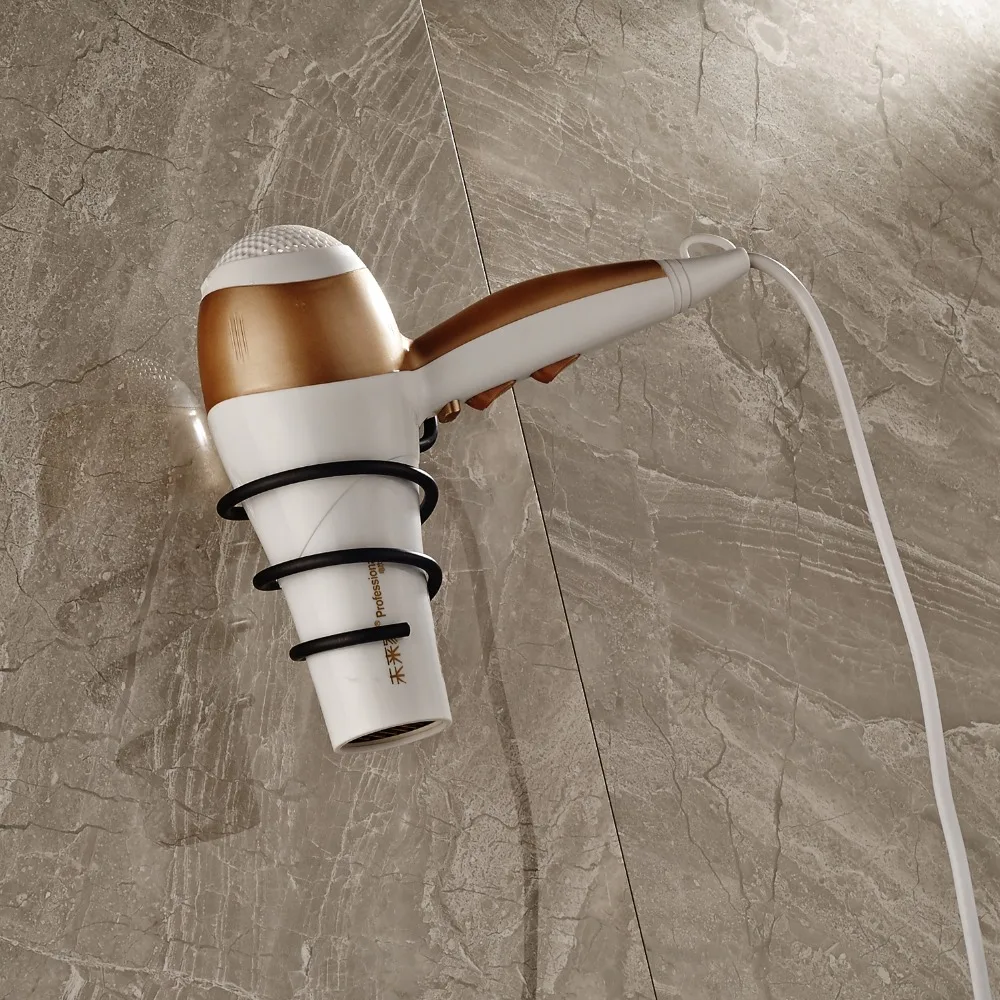 

Free Shipping Black Color Wall Mounted Bathroom Hair Dryer Holder Oil Rubbed Brozne Finished