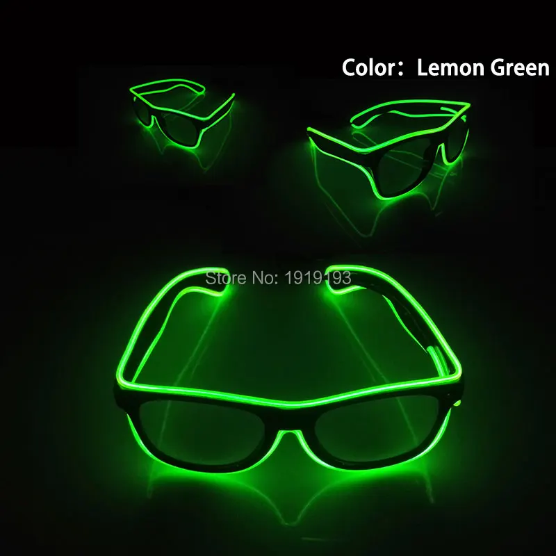 Для Rave Costume Party Decoration 10 цветов на выбор светящиеся неоновые светодиодные очки с