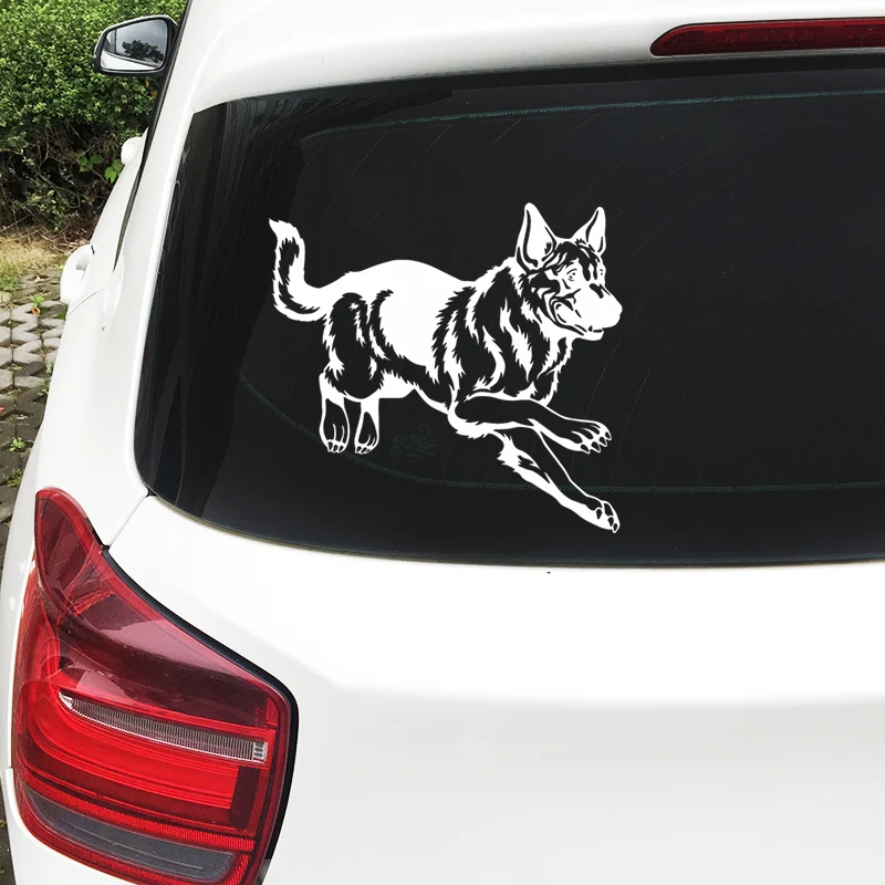 16.1*15cm vinyl car sticker German Shepherd Dog on board auto Window