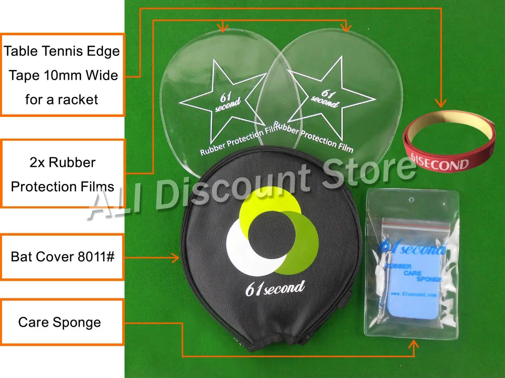 

61second Small Case 8011# Table Tennis Accessories Set for Table Tennis Ping Pong Racket