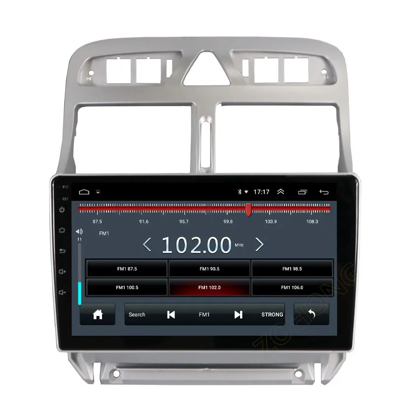Top 2.5D 9 inch Android 8.1 Car Multimedia player for peugeot 307 307SW 307CC 2003-2013 car radio stereo gps navigation BT wifi 2