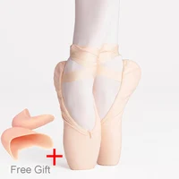 Sales Satin Ballet Pointe Shoes Professional Girls Ladies Ballerina Dance Shoes With Ribbons 2