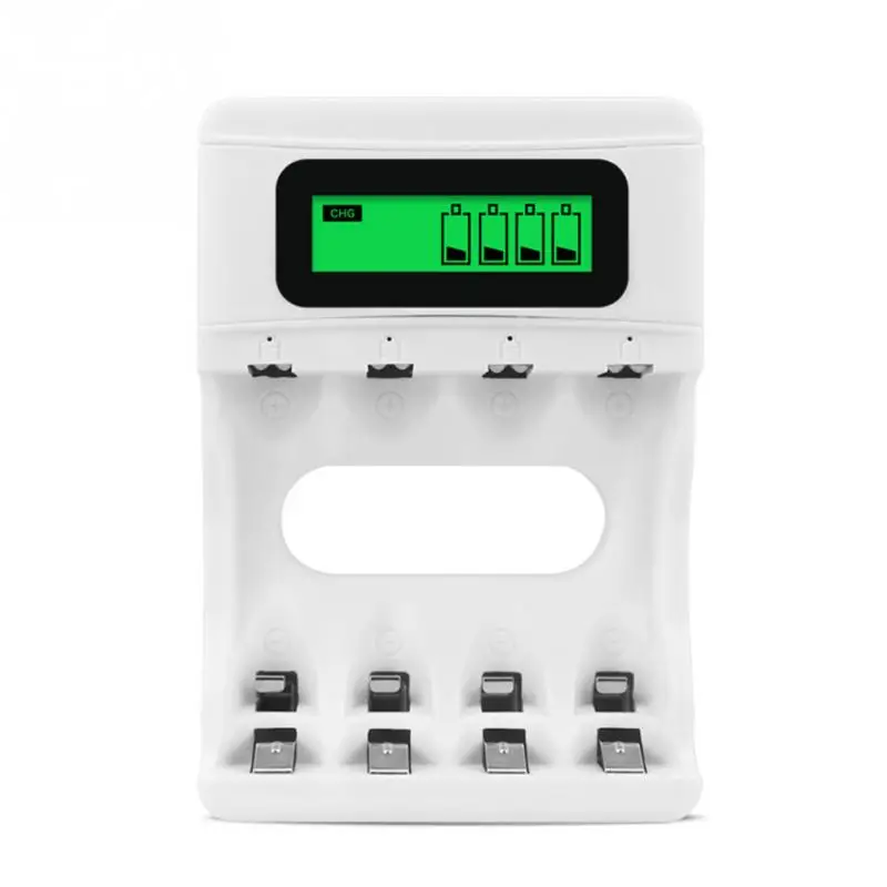 

New Smart 4 Slot Smart LCD Rechargeable Battery Charger USB Charger For AA / AAA NiCd NiMh Rechargeable Batteries