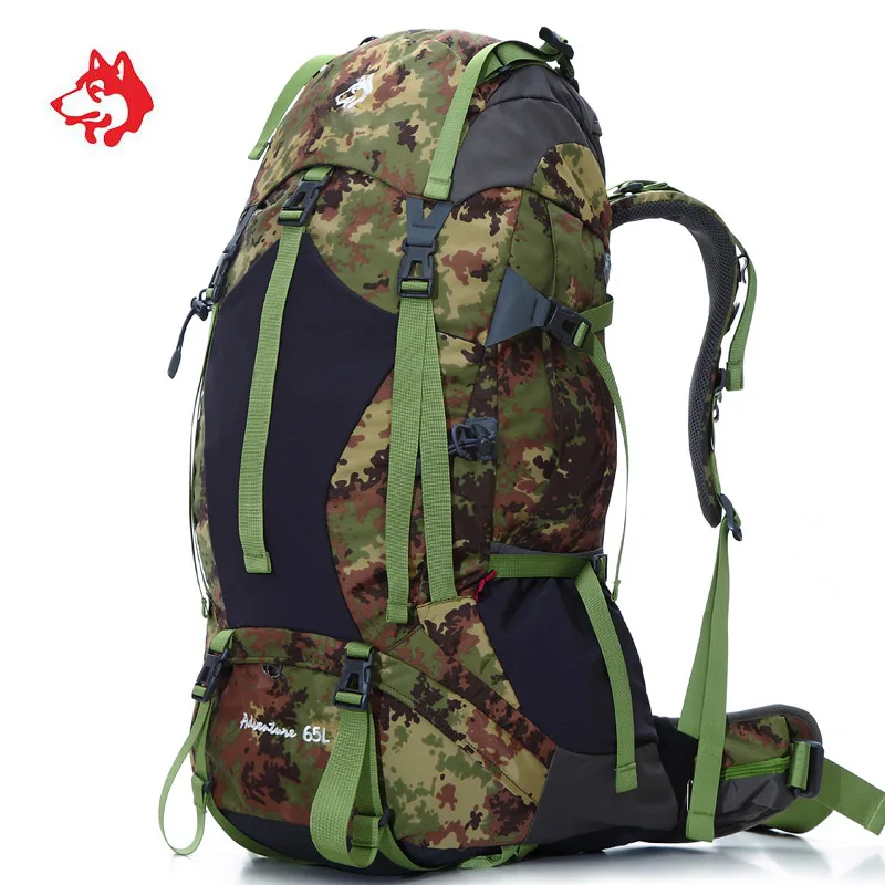 65l Спорт на открытом воздухе Водонепроницаемый путешествия Пеший Туризм Mochila