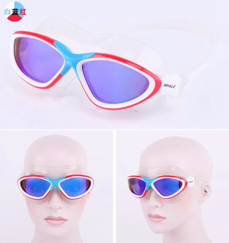 Кит Профессиональное качество анти-туман Защита для глаз зеркальное покрытие очки Gafas де natacion Adultos natacion водные очки