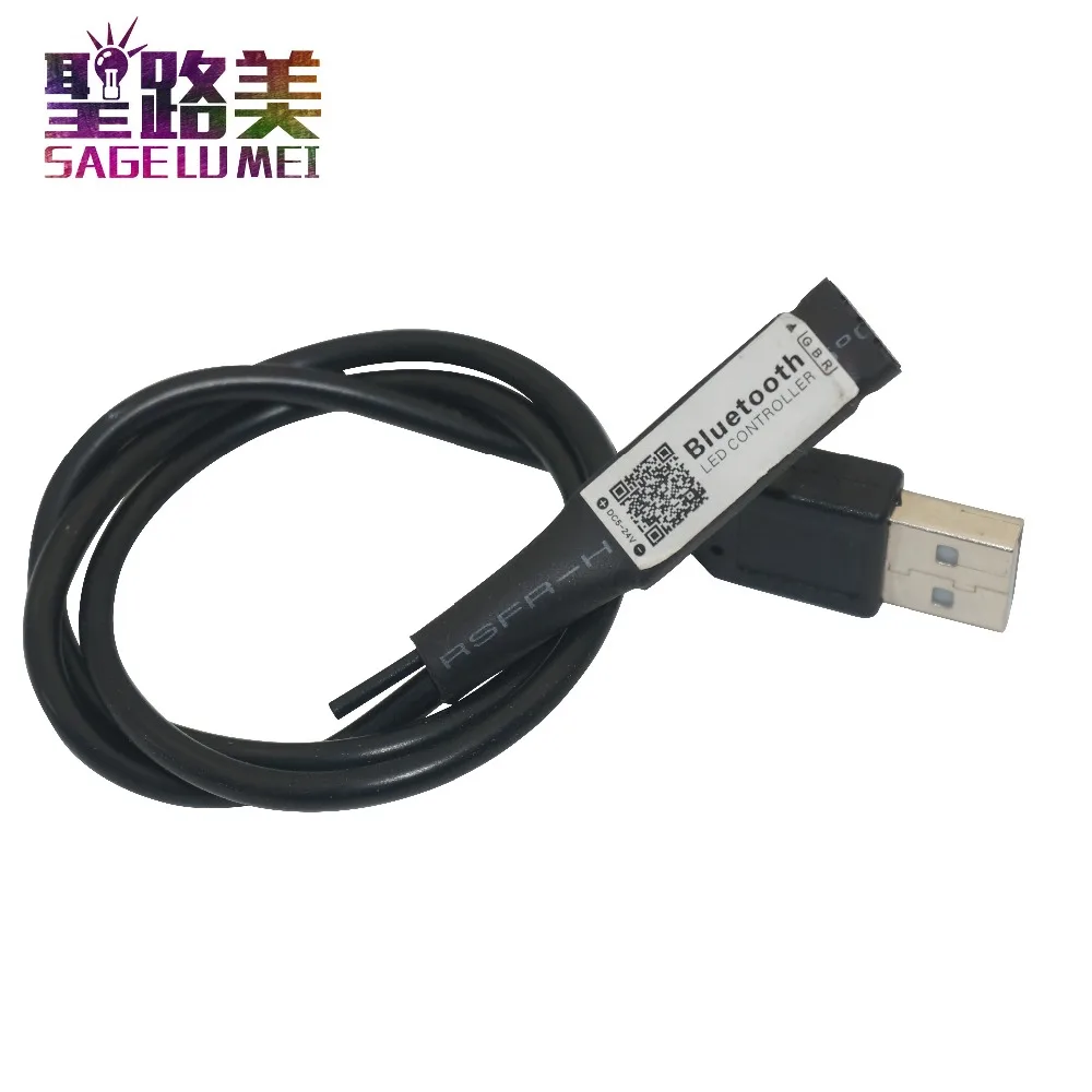 

Mini USB Bluetooth DC 5 В 12 В светодиодный RGB контроллер 6A 3 way 4Pin Женский RGB полосы света Bluetooth контроллер IOS/Android приложение телефон