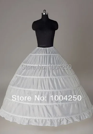 Распродажа! 50%-ная скидка! Бесплатная доставка Белое Бальное Платье шесть ярусов большая Нижняя юбка для свадебного платья дешевая юбка для