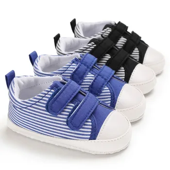 

Striped Baby Shoes Newborn Autumn Canvas Baby Boys Girls Shoes First Walkers Soft Bottom Canvas Boys Girls Shoes