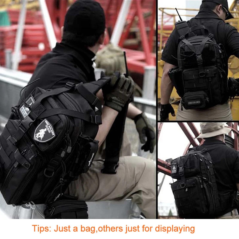 Billige Top Qualität Outdoor Sport Tactical Rucksack Für Camping Wandern Klettern männer Rucksack Nylon Tasche Doppel Schulter Tasche