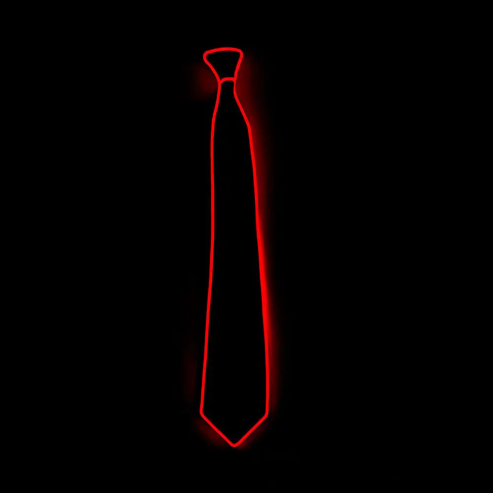 Творчески новый свет светодиодный мигает галстуки в полоску светящиеся электро-галстук светящийся Галстук Клуб Косплэй электро-галстук